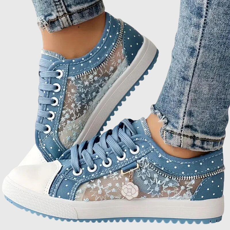 Céleste | Transparent Lace Sneakers