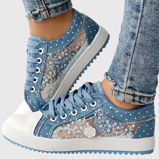Céleste | Transparent Lace Sneakers