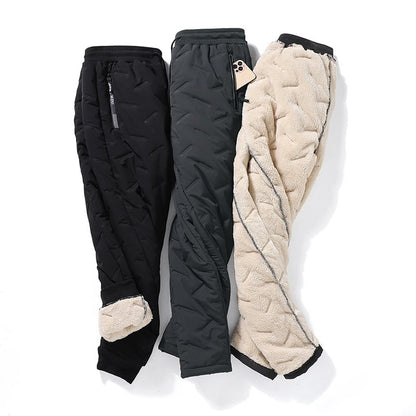 Tove warm fleece-lined straight-leg pants