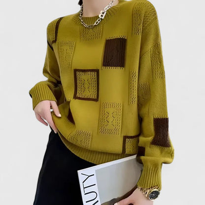 Pauline | Chic Patchwork Sweater
