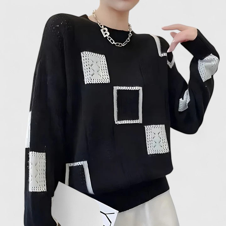 Pauline | Chic Patchwork Sweater