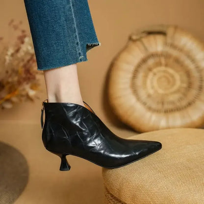 Annika Genuine Leather Boots