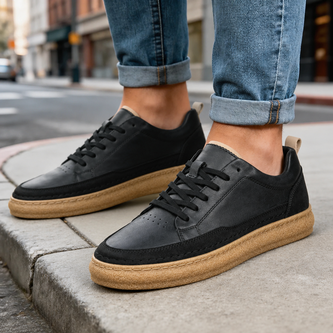 Carlo Cruz Leather Sneakers
