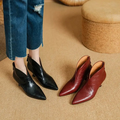 Annika Genuine Leather Boots