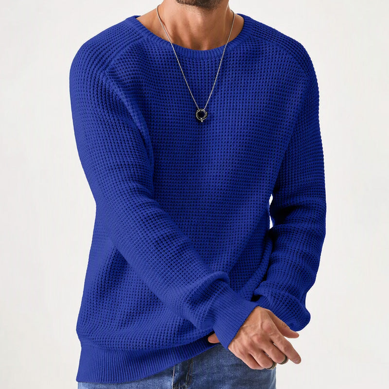 Women's cozy textured crew-neck jumper