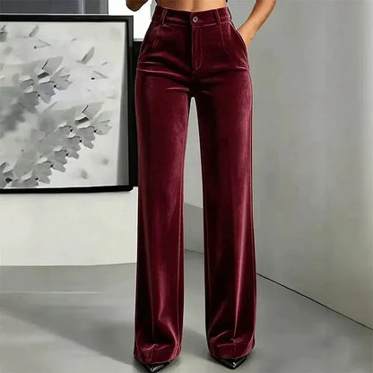 Vikta - High Waist Wide Leg Trouser
