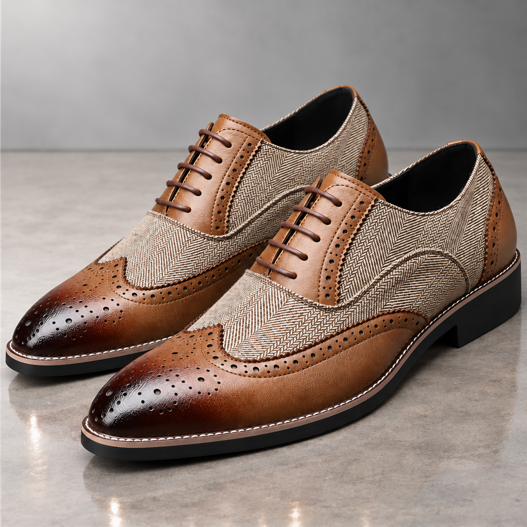 Darnello Herringbone Oxfords