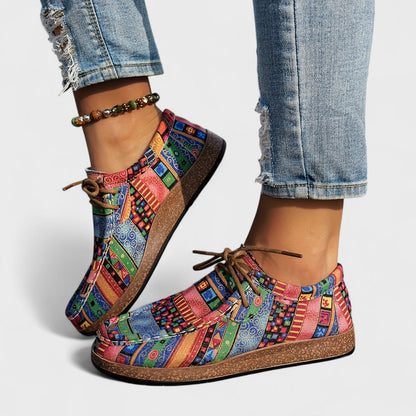 Azura | Ethnic Patchwork Sneakers