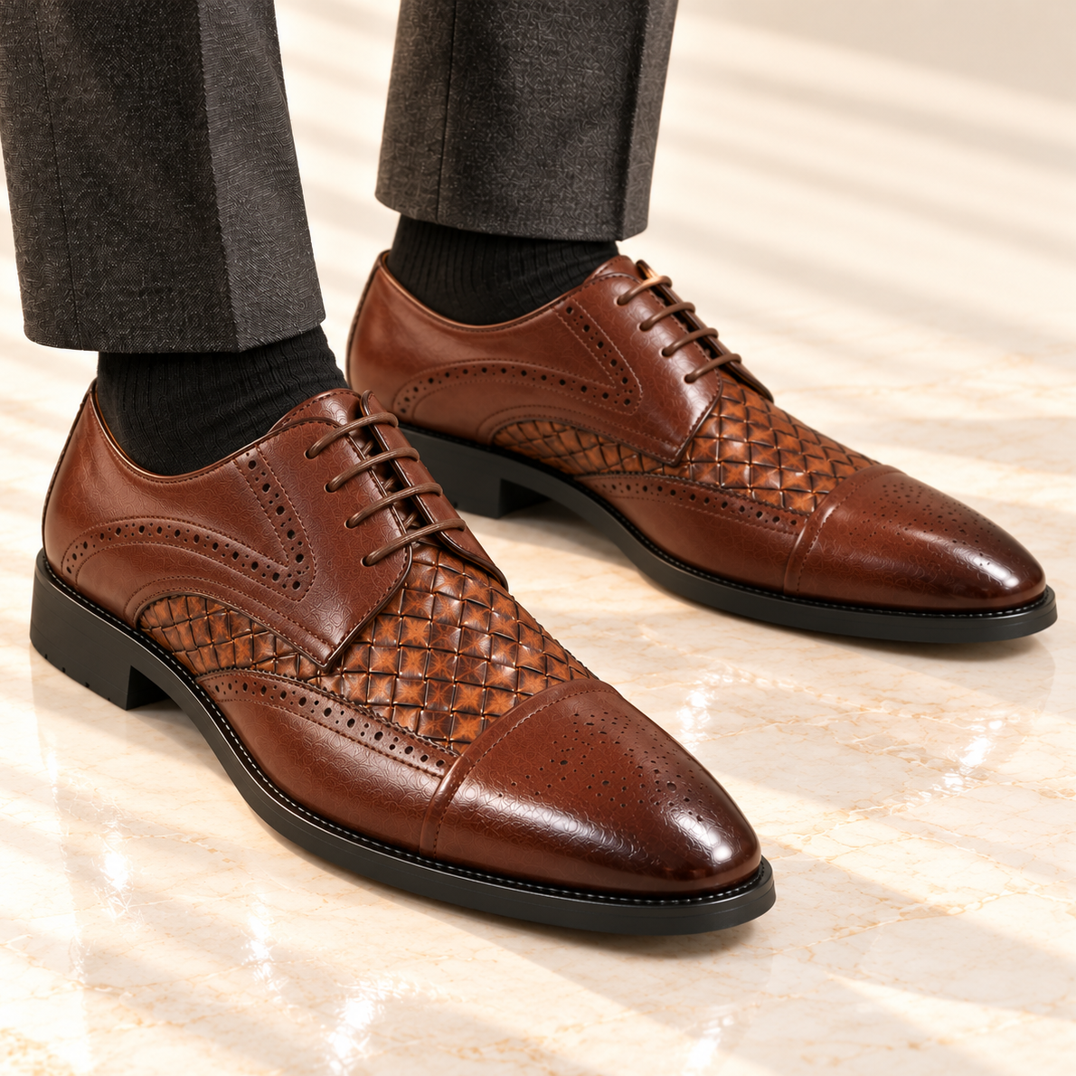 Carvino Leather Oxfords