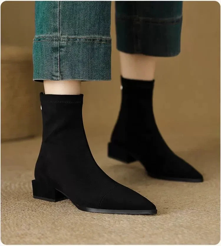 Daphne Pointed-Toe Boots