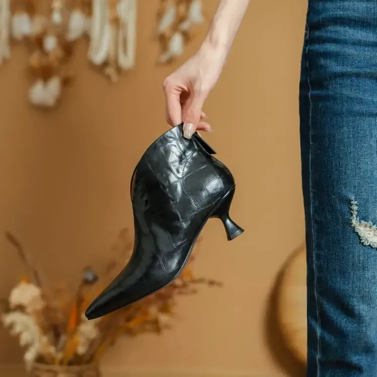 Annika Genuine Leather Boots