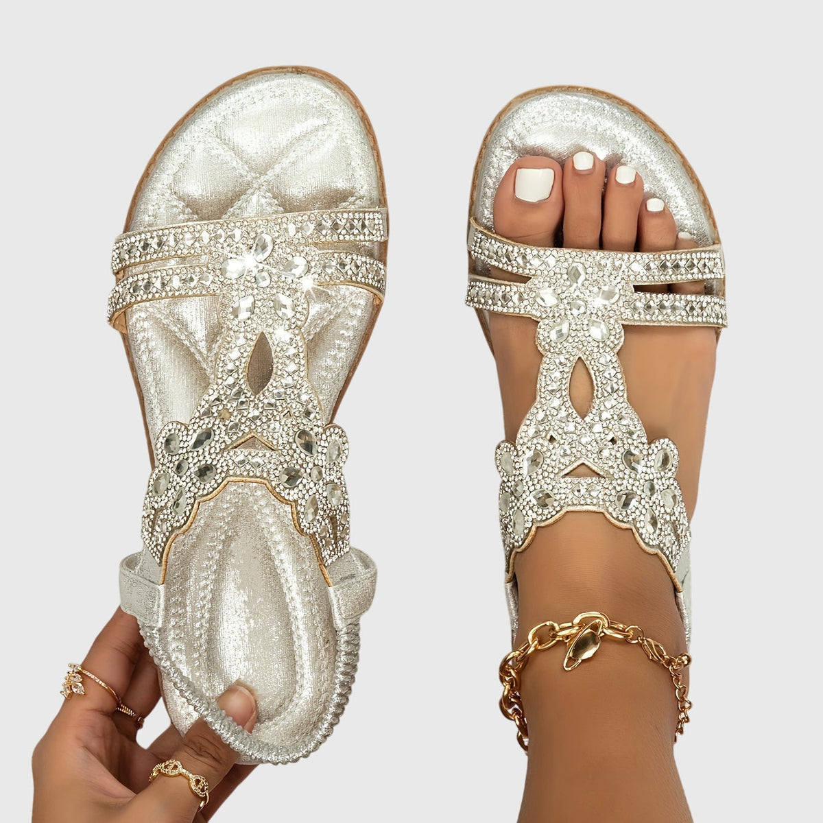 Thaïs Éclat | Elegant Orthopedic Sandals