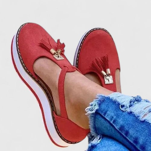 Élora | Orthopedic Ballet Flats with Strap