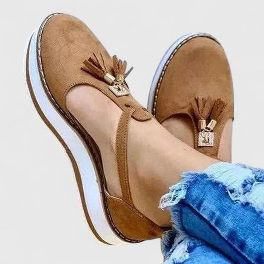 Élora | Orthopedic Ballet Flats with Strap