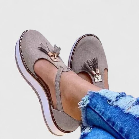 Élora | Orthopedic Ballet Flats with Strap