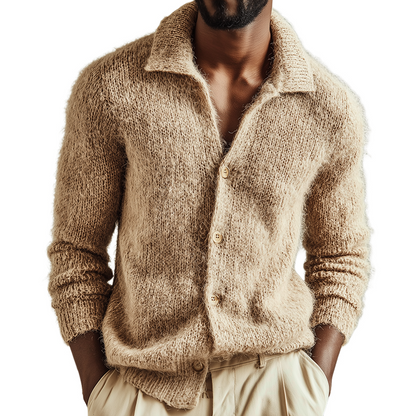 Griffin - Textured Collared Cardigan
