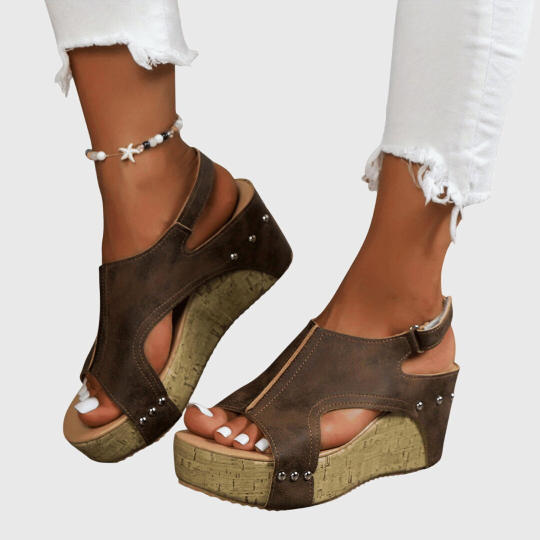 Émilie | Wedge Orthopedic Sandals