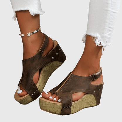 Émilie | Wedge Orthopedic Sandals