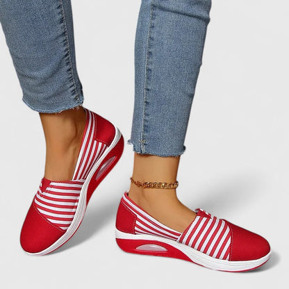 Marina | Striped Slip-On Sneakers