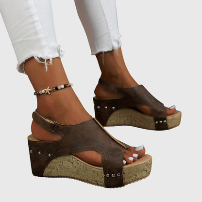Émilie | Wedge Orthopedic Sandals