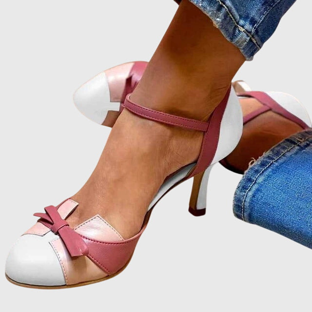 Elise | Colorblock Heeled Loafers