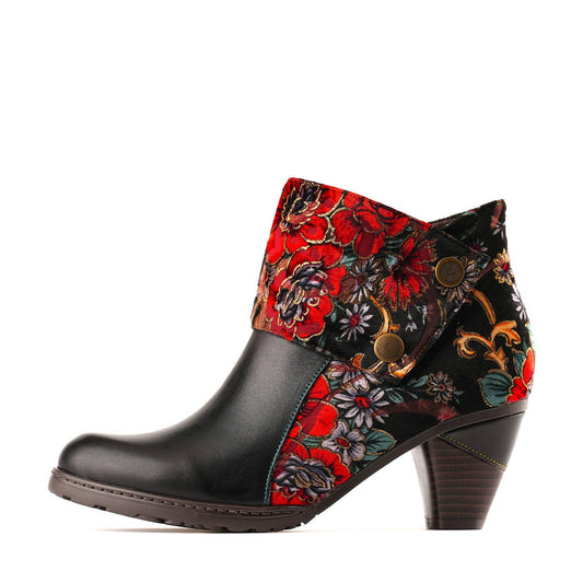 Retro Handmade Radiant Pattern Ankle Boots