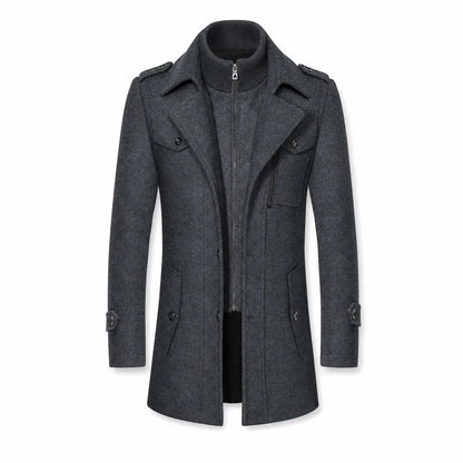 Fleming™ | Men's Double Collar Overcoat