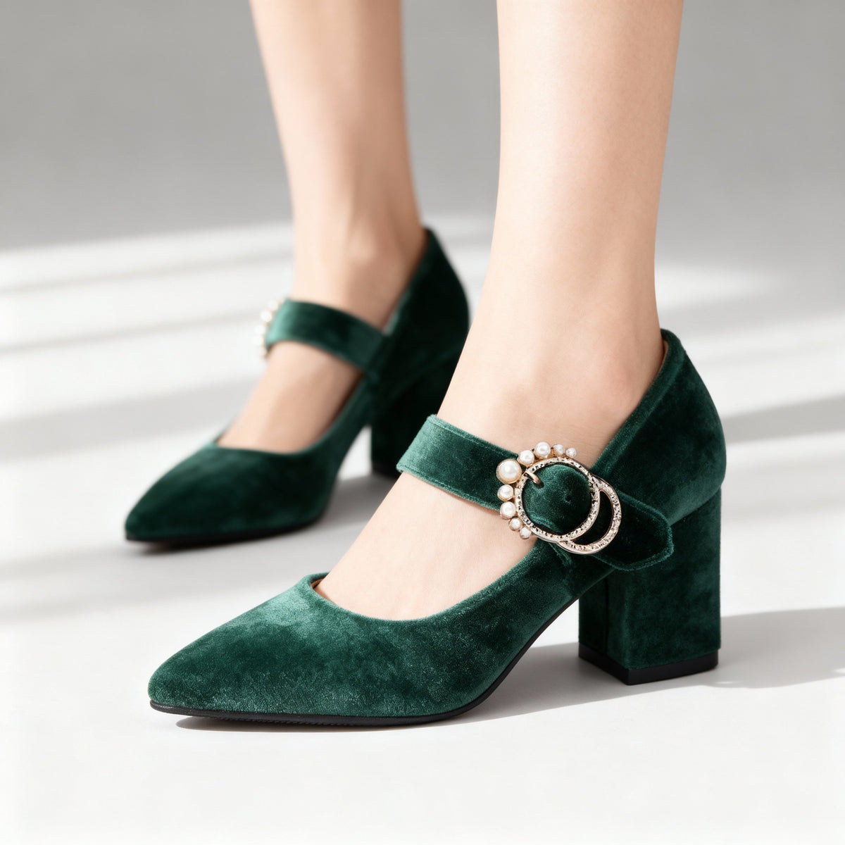 Clarissa | Women's Velvet Heels