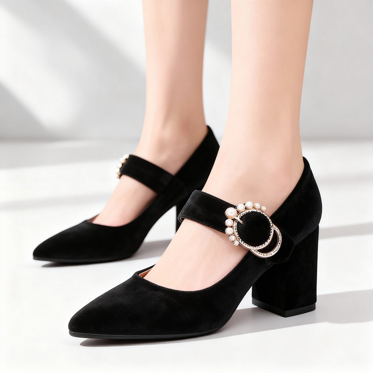 Clarissa | Women's Velvet Heels