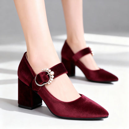 Clarissa | Women's Velvet Heels