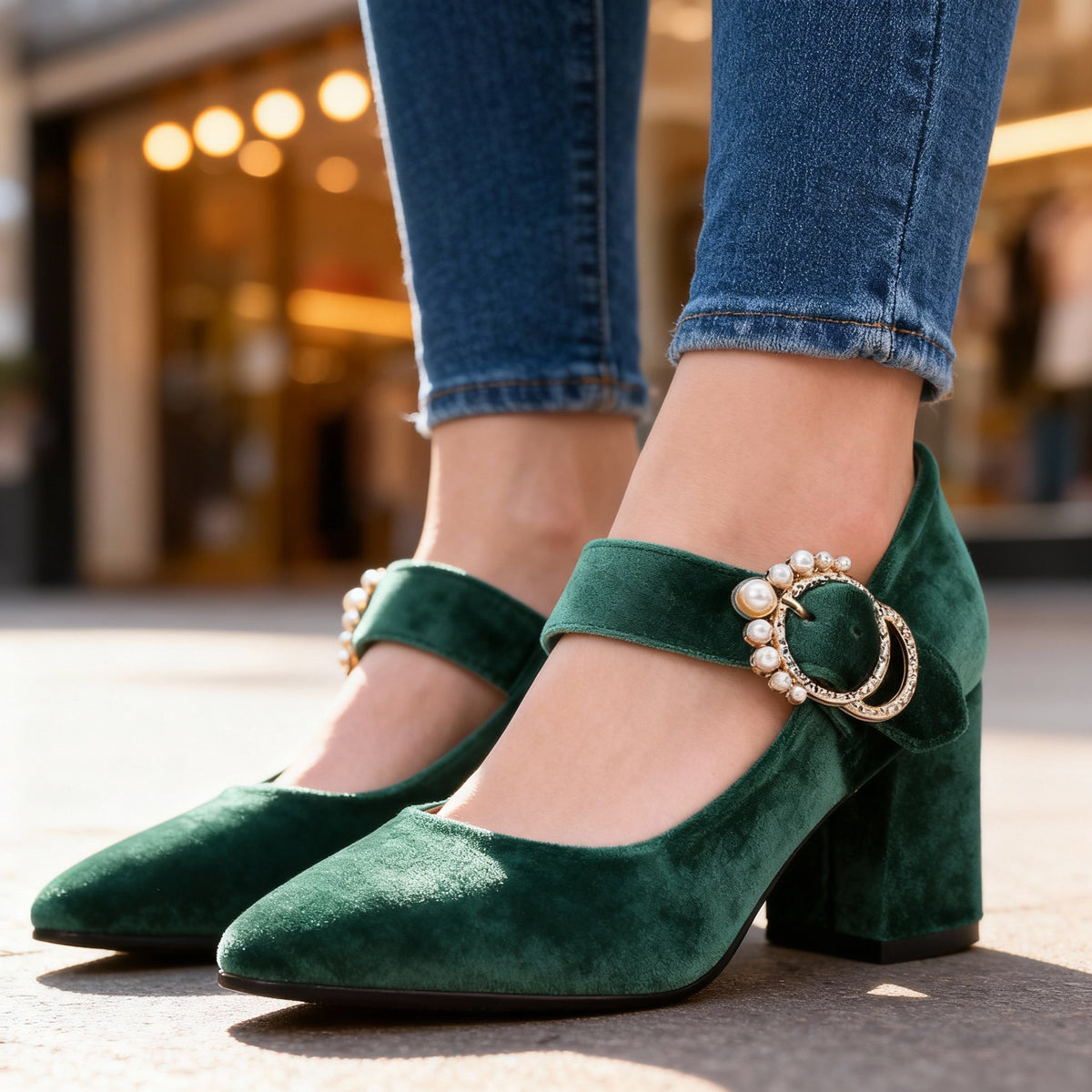 Clarissa | Women's Velvet Heels