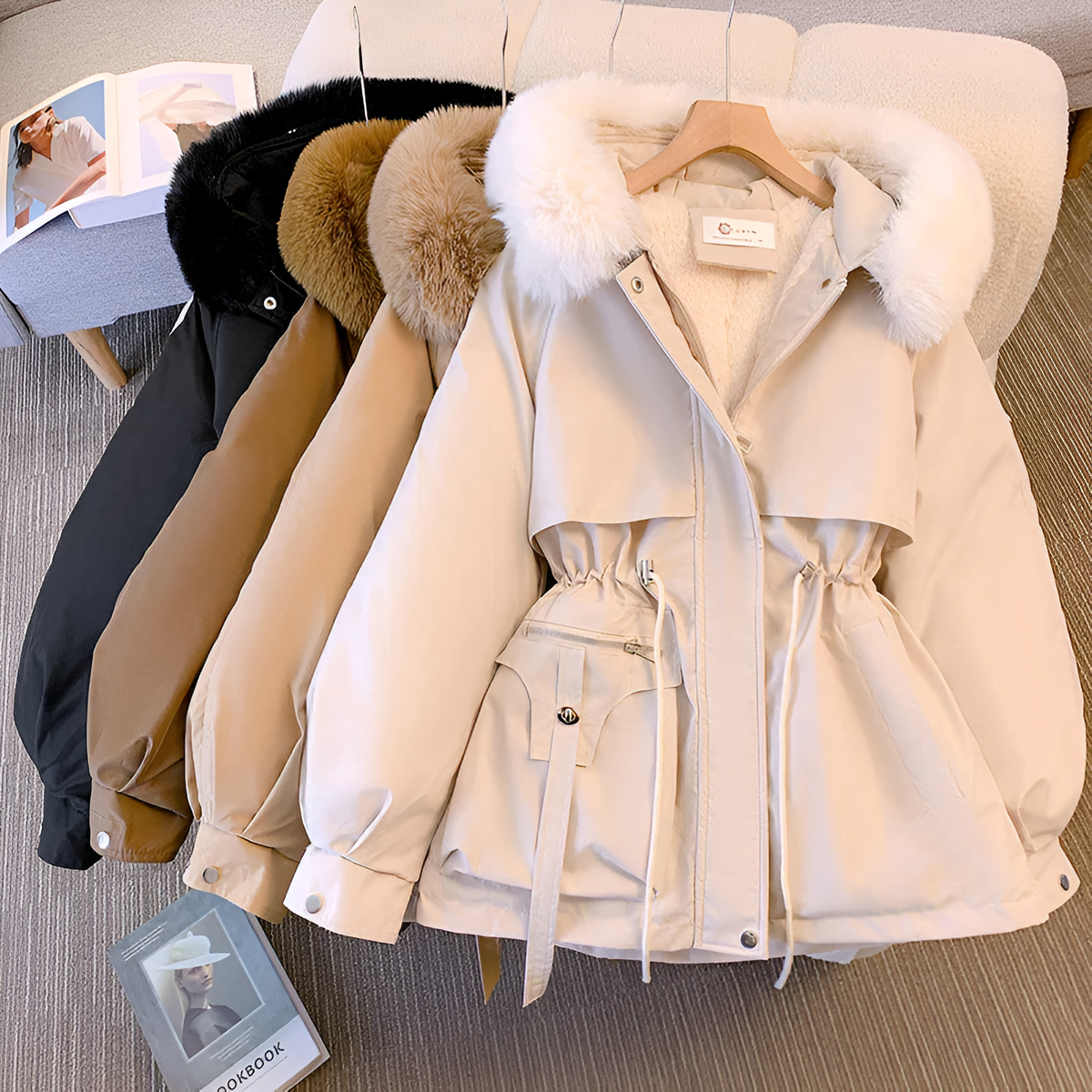 Mirabella padded winter jacket with tailored fit
