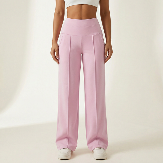 Tilde wide-leg high-waist stretch pants for women