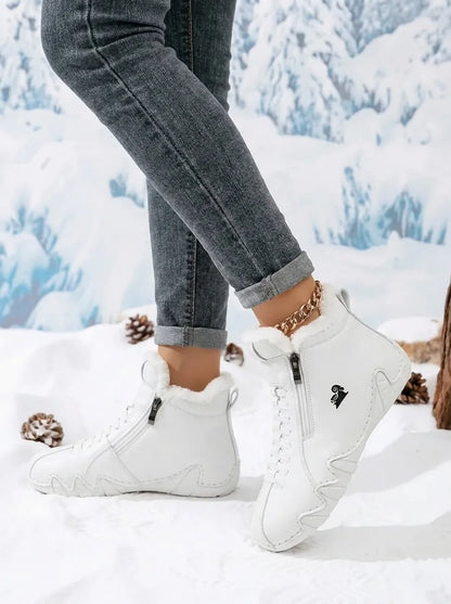 Women's warm wide-toe winter boots