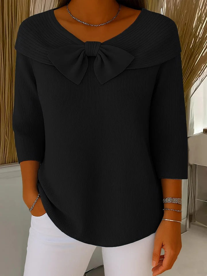 Apolline | Elegant Bow Sweater