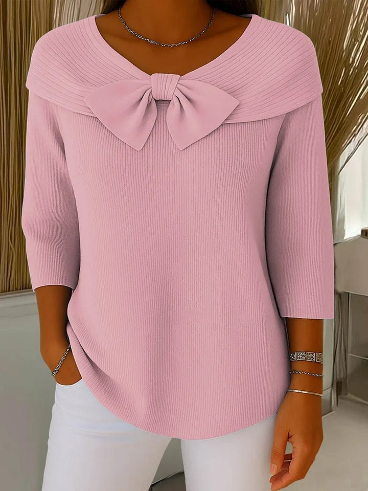 Apolline | Elegant Bow Sweater