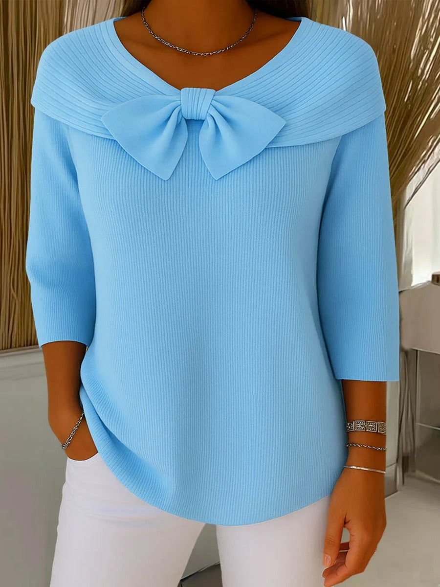 Apolline | Elegant Bow Sweater