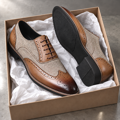 Darnello Herringbone Oxfords