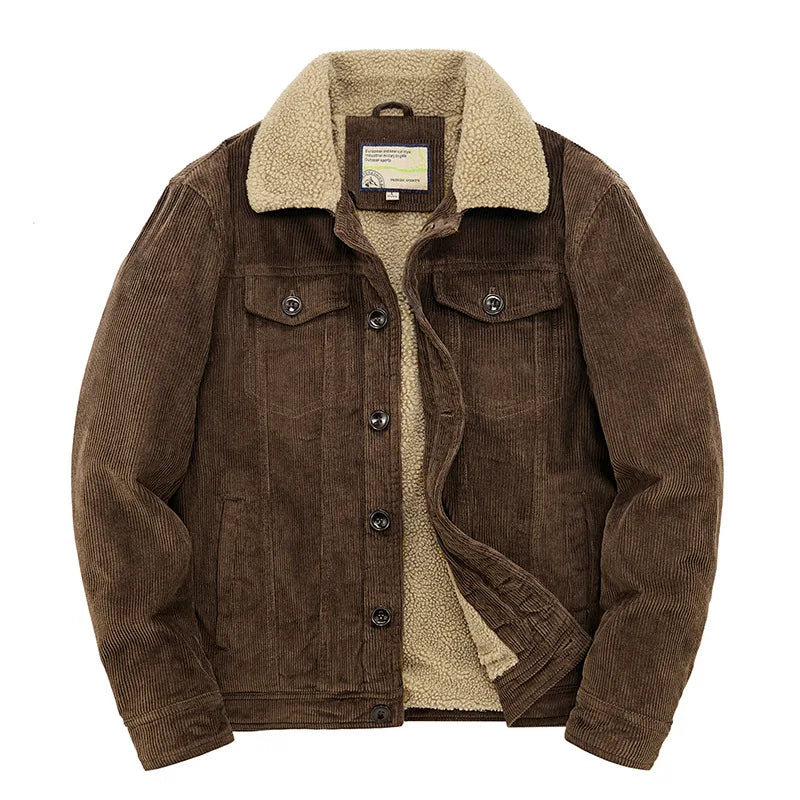 Kilbourne™ | Men's Corduroy Sherpa Winter Jacket