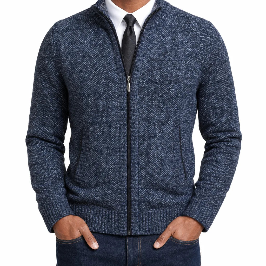 Leland™ | Men's Zip-Up Cardigan Knit Sweater