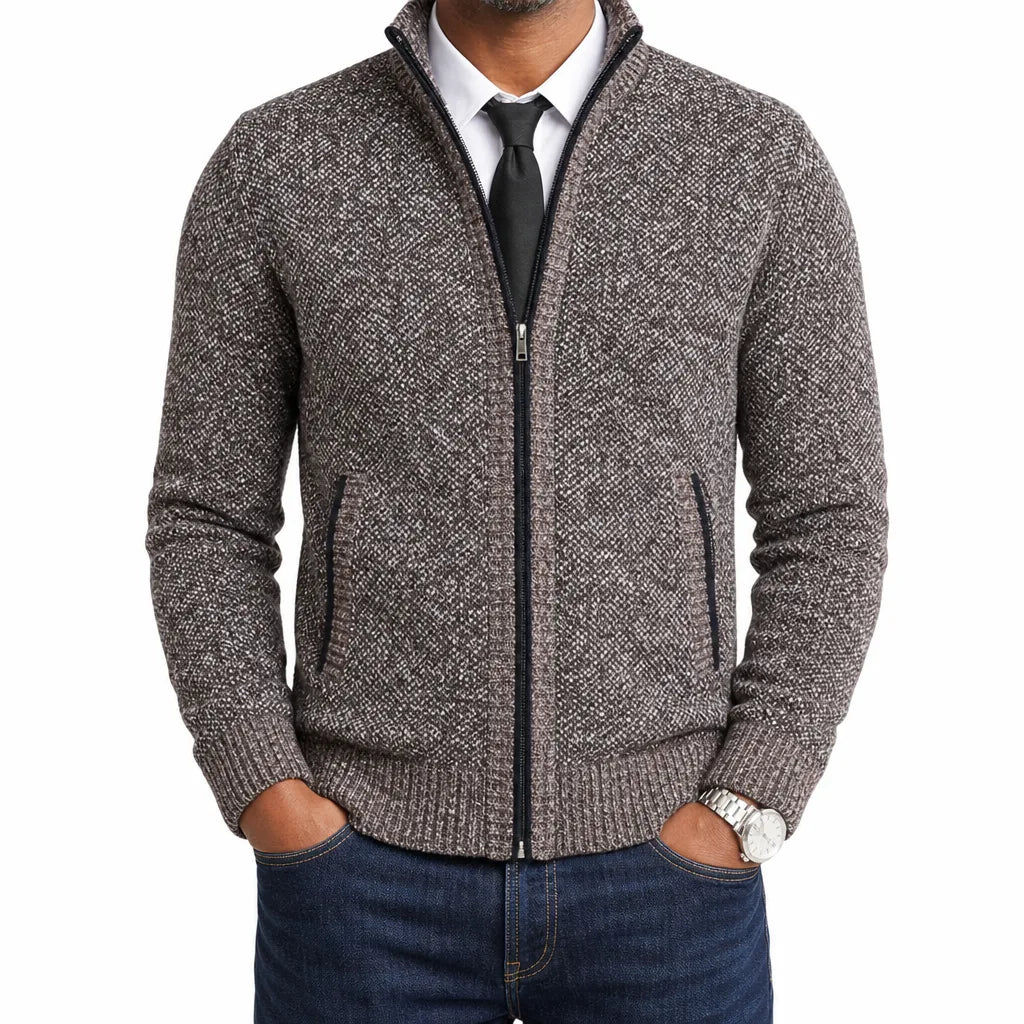 Leland™ | Men's Zip-Up Cardigan Knit Sweater
