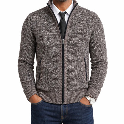 Leland™ | Men's Zip-Up Cardigan Knit Sweater