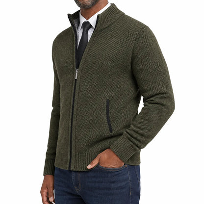 Leland™ | Men's Zip-Up Cardigan Knit Sweater