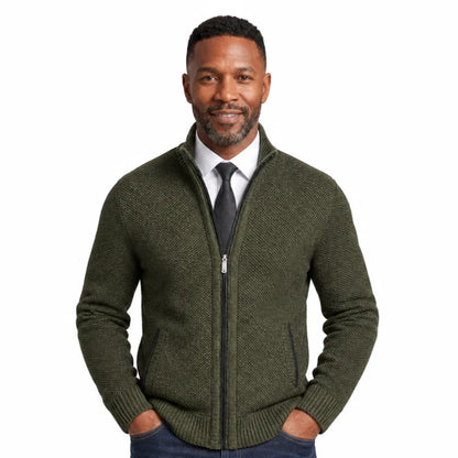 Leland™ | Men's Zip-Up Cardigan Knit Sweater
