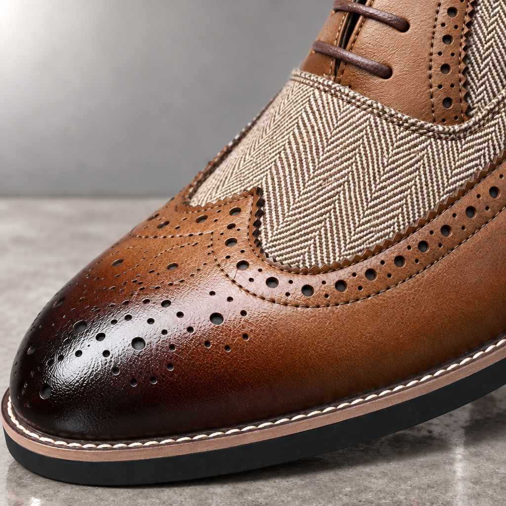 Darnello Herringbone Oxfords