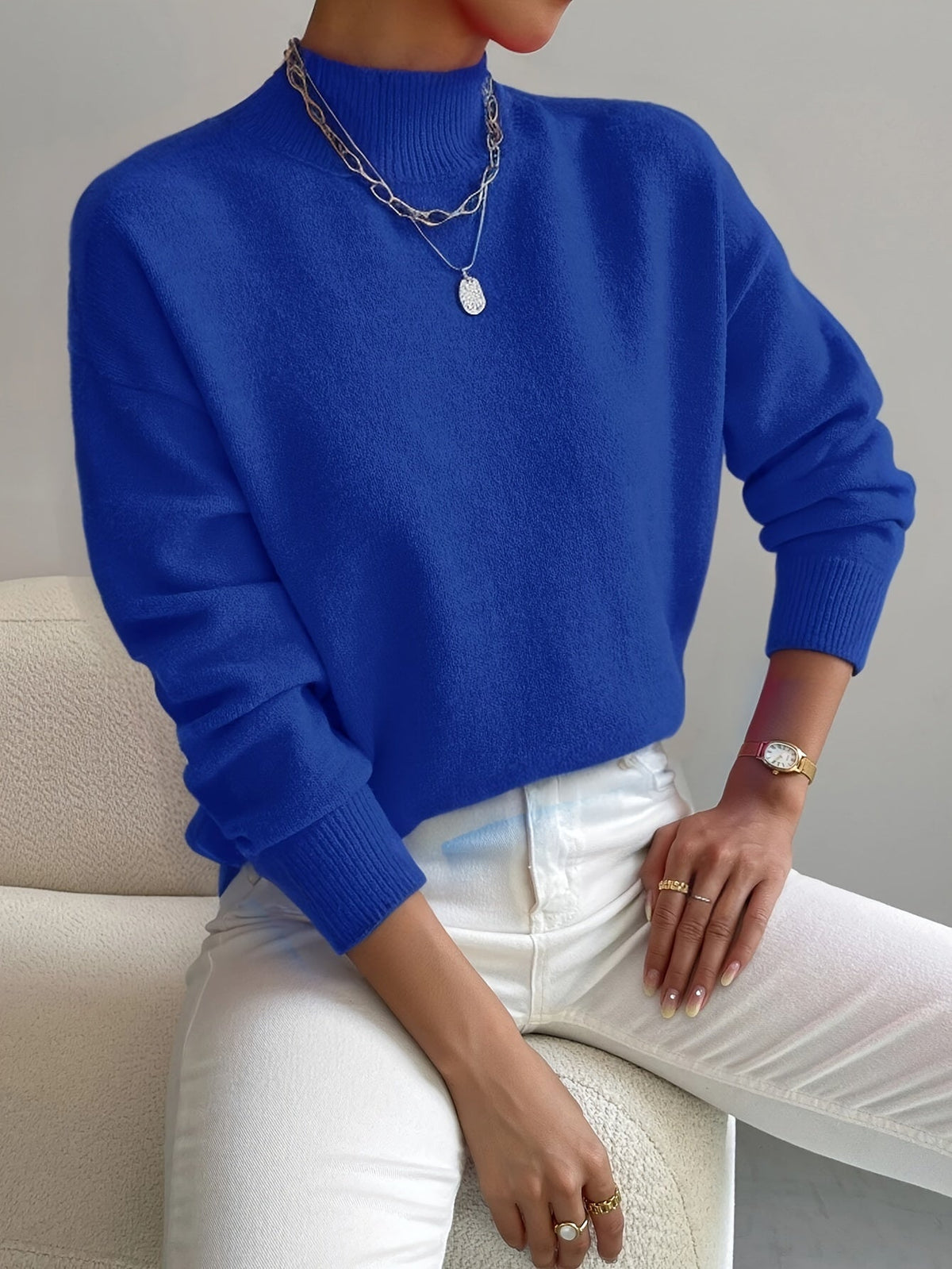 Léa | Soft High Neck Sweater