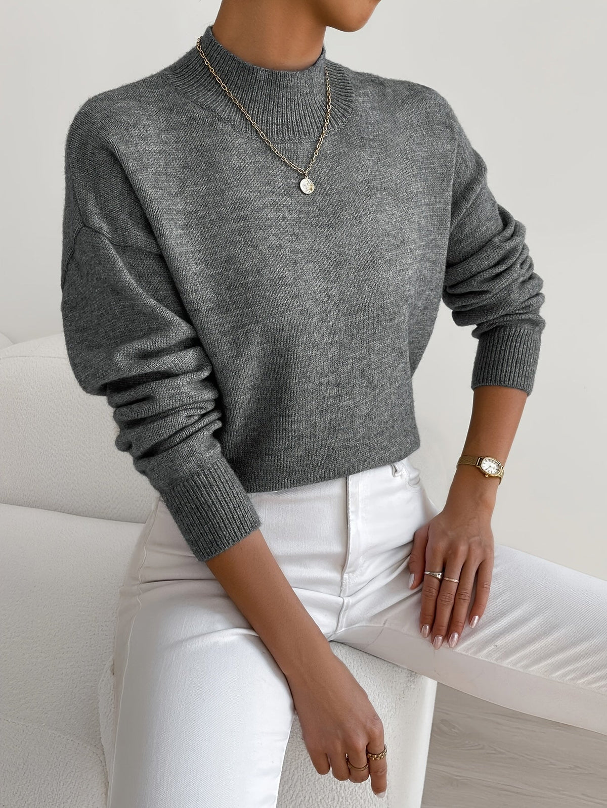Léa | Soft High Neck Sweater