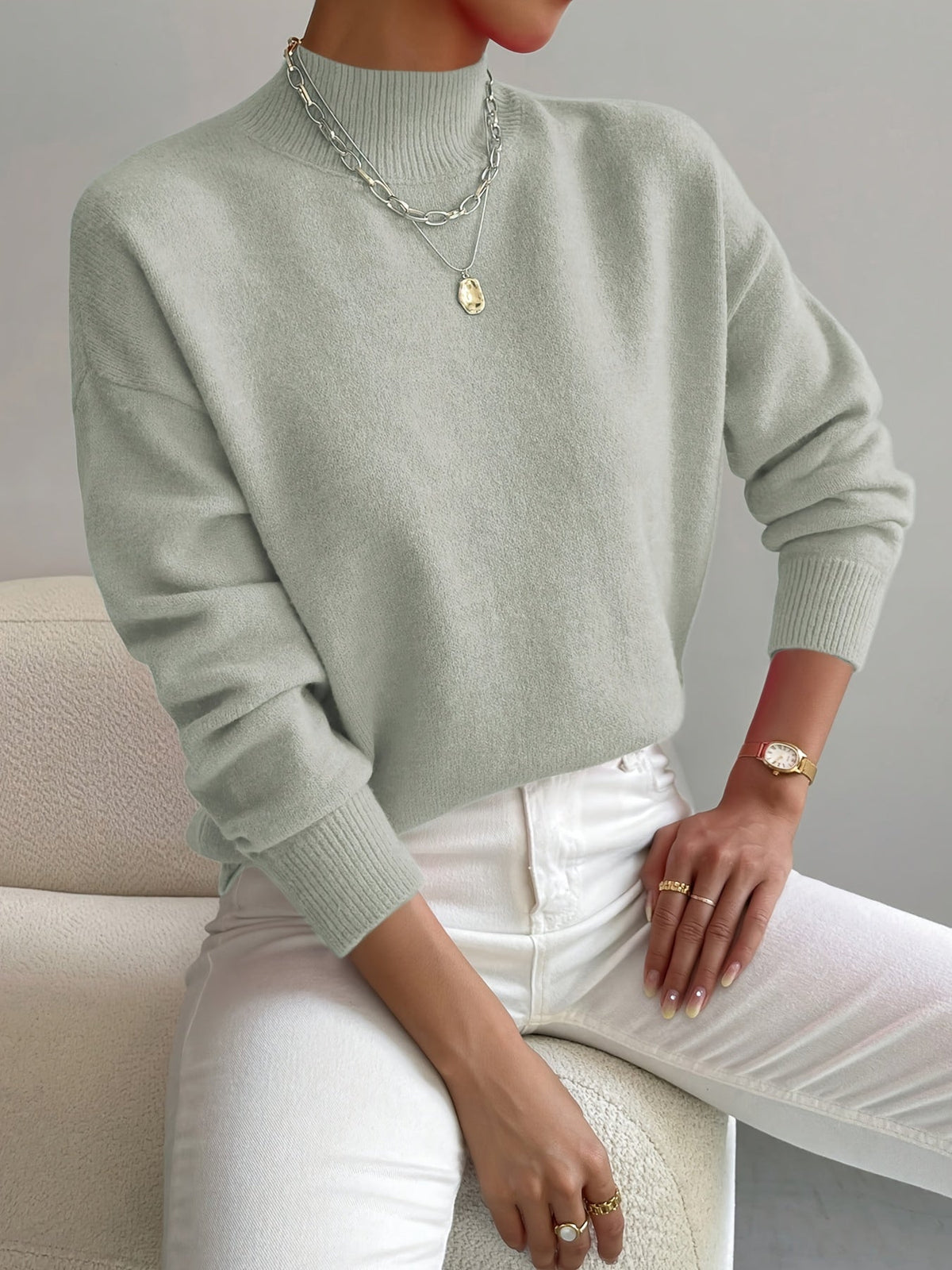 Léa | Soft High Neck Sweater
