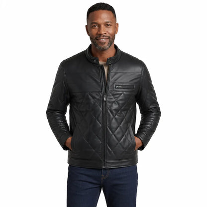 Morrow™ | Men's Quilted Leather Jacket