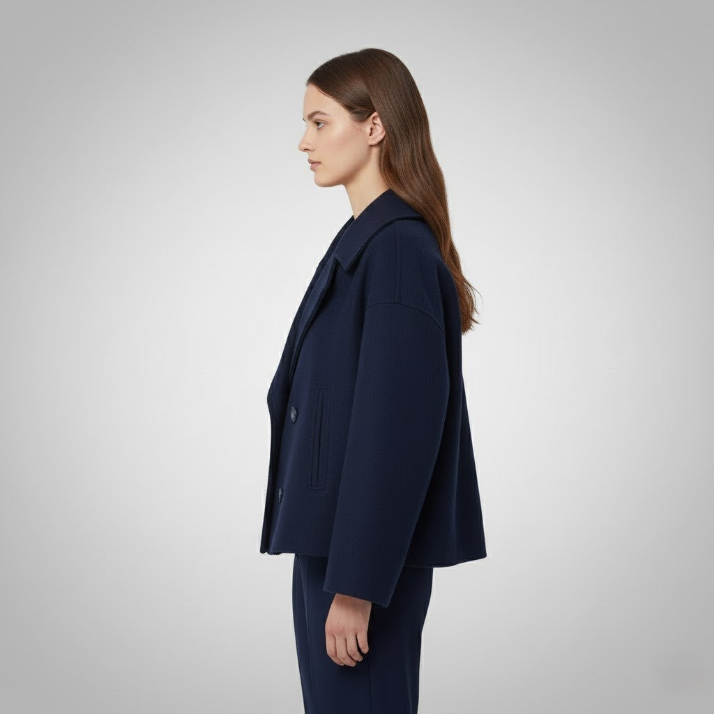 Georgia | Classic Double Button Short Jacket for Women